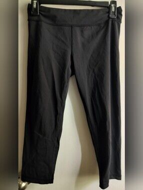 Ivivva By Lululemon Black Performance Leggings Sz 14